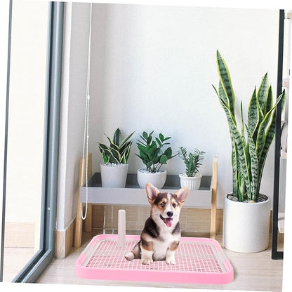 LIOOBO Pet Accessory Indoor Dog Pee Station Puppy Training Toilet Mesh Tray for Small Dogs