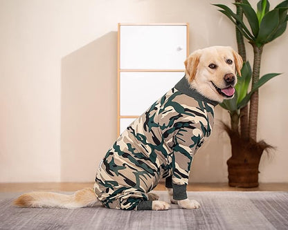 Caomo Dog surgery Recovery Suit female male for Dogs After Surgery Medium Large Dogs Onesie,Lightweight Dog recovery suit for Shedding Prevent Licking Surgical Wound,Dog Pajamas Pjs ,Full Belly