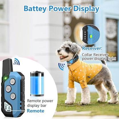 Dog Training Collar for 2 Dogs, Waterproof Dog Training Collar with Remote, 3 Training Modes, Rechargeable Electric Training Collar for Large Medium Small Dogs