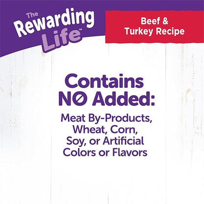 Wellness Rewarding Life Grain-Free Soft Dog Treats, Made in USA with Healthy Ingredients, Ideal for Training (Beef & Turkey Recipe, 6-Ounce Bag) (Pack of 2)