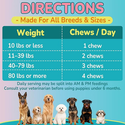 Woyamay Flea + Coat Glow Soft Chews, Natural Flea and Tick Prevention for Dogs, Dog Flea and Tick Treatment Chewable, Reduces Itch & Shedding with Fish Oil & Neem, Chicken Flavor