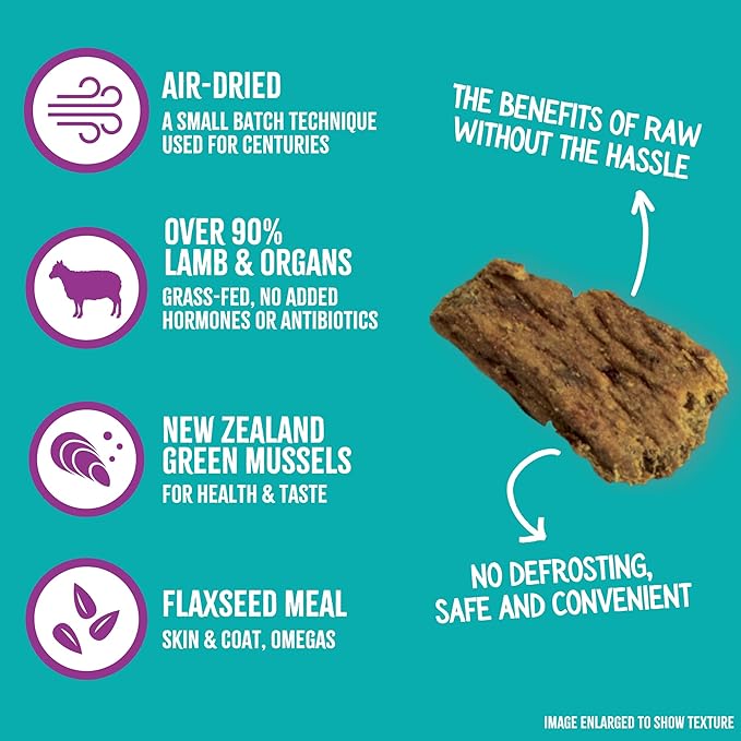 Grandma Mae's Country Naturals RawTernative Air Dried Dog Food. (3LB Lamb & Lamb Organs)