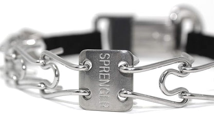 Herm Sprenger Stainless Steel Prong Dog Training Collar with Quick Release Buckle Ultra-Plus Pet Pinch Collar No-Pull Collar for Dogs Made in Germany 2.25mm x 16in Small