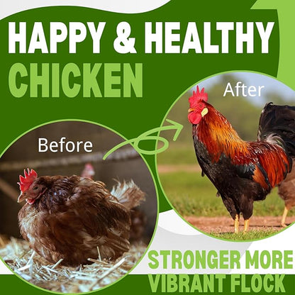 Chicken Dewormer for Poultry & More, Fenbendazole Broad Spectrum All-Worm Formula – Suitable for Tapeworms, Roundworms & Hookworms – Safe for Laying Hens, 50 mL