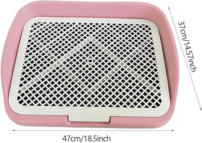 Dog Toilet Training, Toilet Puppy Pad Holder, Non-Slip, with Column, Dog Pee Holder, Training Pad for, Home, Dorm, Pink