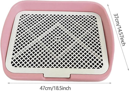 Dog Toilet Training, Toilet Puppy Pad Holder, Non-Slip, with Column, Dog Pee Holder, Training Pad for, Home, Dorm, Pink