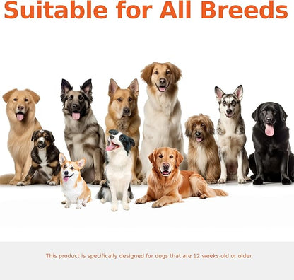 Flea and Tick Prevention for Dogs - 180 Vet-Approved Natural Soft Chewables Treatment | US-Formulas Oral Supplement for Puppy, Adult & Senior | All Breeds Sizes - Chicken Flavor