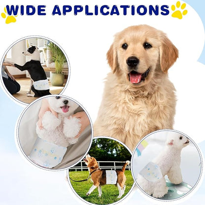 XPCARE 50 Count Disposable Male Dog Diapers, Male Dog Wraps,Super Absorbent Leak-Proof Fit (X-Small)