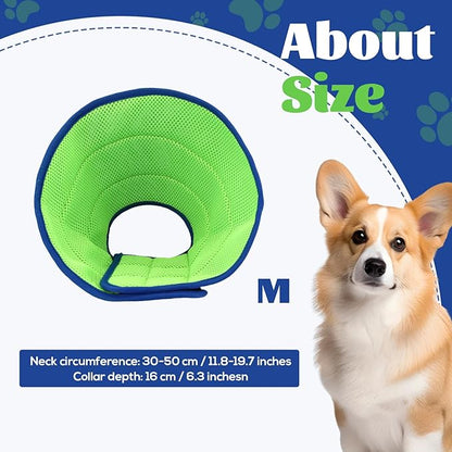 Dog Cone Collar After Surgery, Adjustable Recovery Collar for Small Dogs, Soft Breathable for Large Medium Small Dogs Anti-Bite Lick Protective Wound