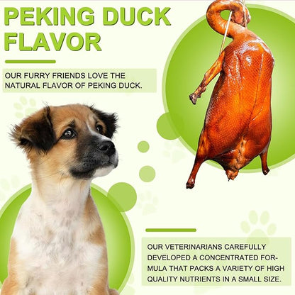 Milk Thistle for Dogs, 180 Chewable Tablets Milk Thistle Supplement for Dogs Natural Liver Support for Pets, Kidney Cleanse & Repair, Boosts Immune System Peking Duck Flavor