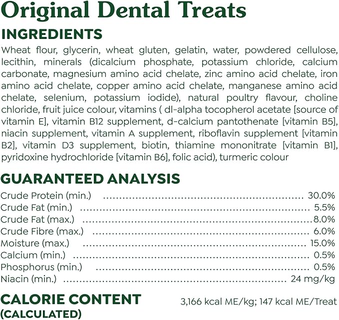 Greenies Veterinarian-Recommended Adult Natural Dental Dog Treats Petite Size, Dog Dental Chews, Original Flavor, 27 oz. Pack, 45 Count