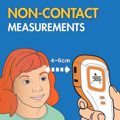 Veridian Healthcare Forehead Touch-Free Infrared Thermometer | Non-Contact | Body & Object Measurements | Instant Results | Fever Indicator