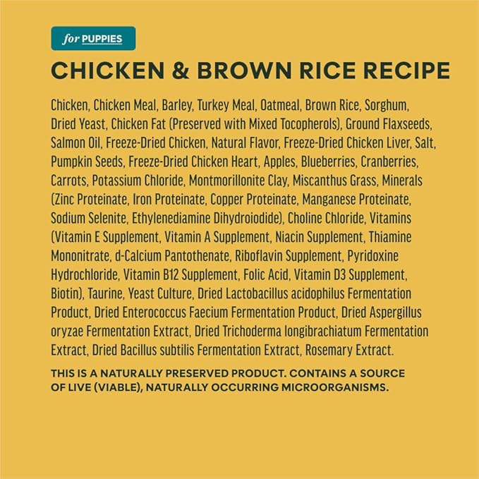 Instinct RawBoost Puppy, Natural Dry Dog Food with FreshDried Raw, Whole Grain Recipe - Real Chicken & Brown Rice, 20 lb. Bag