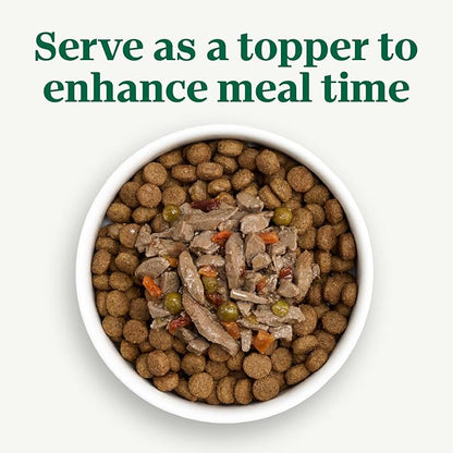 Nutro Hearty Stew Canned Wet Dog Food, Natural Grain Free Dog Food Wet Cuts in Gravy Chunky Beef, Tomato, Carrot & Pea, 12.5 oz Cans (12 Count, Pack of 1)