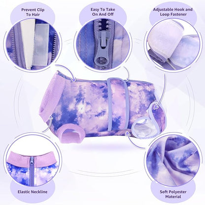 Lukovee Recovery Suit for Dogs, Zipper On Recovery Suit for Female Male Dog, Onesie Abdominal Wounds Cone E-Collar Alternative Prevent Licking Spay Recovery Suit (L, 2TPU)