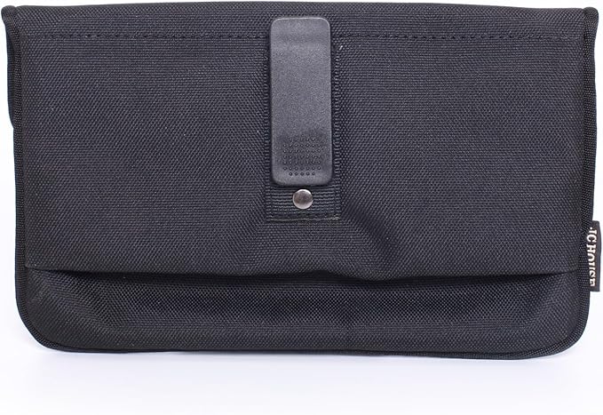 Hands Free Dog Leash, Heavy Duty with Waist Belt & Storage Pouch, Strong Pull Control, Two Handles Bungee for Running & Walking, Big & Medium Dogs, Black