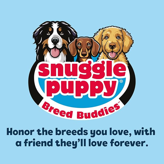 Snuggle Puppy Heartbeat Puppy Toy for Large Breeds, Plush Dog Toy with Real-Feel Pulse and Heat Pack for Crate Time, First Nights, and Rest - Biscuit