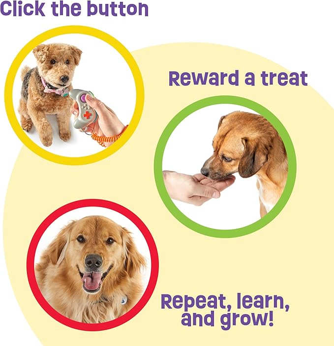 Brightkins Gamepad Training Clicker - Dog Training & Behavior Aids, Puppy Obedience Clicker, Pet Trainer Tools, Cat Trainer Supplies, Clickers for Dogs and Puppies, Clear Sound, 1 Piece