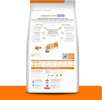Hill's Prescription Diet c/d Multicare Low Fat Urinary Care Dry Dog Food, Chicken, 8.5 lb. Bag