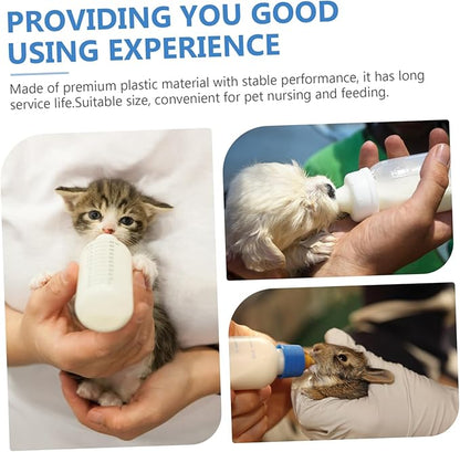 ibasenice 3Pcs Pet Feeding Bottles for Kittens and Puppies Lightweight Cat Milk Bottles with Scale for Precise Feeding Durable and Easy to Pet Nursing Supplies