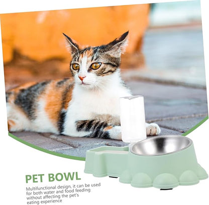 Milisten Outside Dog Water Bowl Automatic Pet Water Dispenser Stainless Steel Dog Feeder