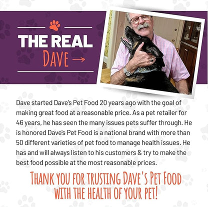 Dave's Pet Food Grain Free Wet Dog Food (95% Chicken & Chicken Liver), Made in USA Single-Source Protein, Limited Ingredients, 12.5 oz Cans (12 Pack)