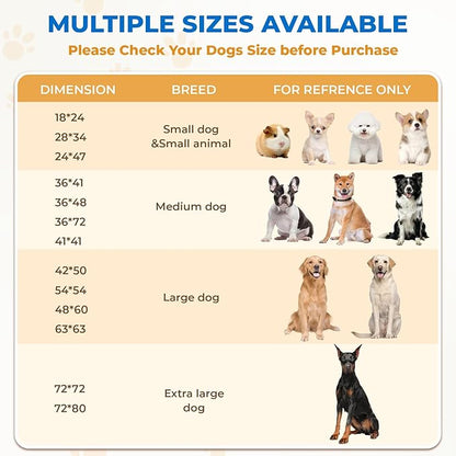 Fostanfly Washable Pee Pads for Dogs, 2 Pack Reusable Super Absorbent Potty Pads, Non-Slip and Leak-Proof 54"x54" for Whelping, Extra Large Potty Training Washable for Puppy