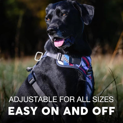 Embark Adventure Large Dog Harness – No-Pull, Reflective Trim, Military-Grade Nylon, Front Clip with Gel-Lined Handle