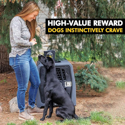 MOUNTAIN WILD Venison Jerky Training Treats for Dogs – Elk & Deer Meat Protein Dog Treat High-Value Reward – All-Natural, No Fillers, Grain-Free, No Artificial Preservatives – 8 oz (2 Pack)
