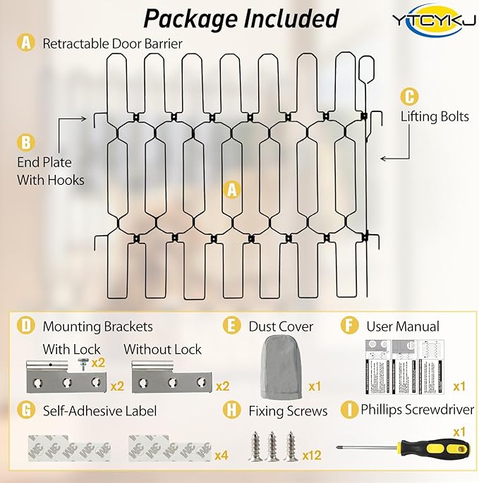 Retractable Pet Gate for Front Door - 35.4" Extra Wide, 30.7" Tall Heavy Duty Metal Retractable Door Barrier, Easy Install Safety Dog Gate for Front Door, RVs to Prevent Dogs from Dashing Out
