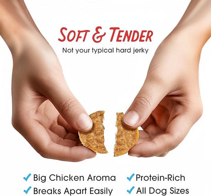 Farmland Traditions Dogs Love Chicken Jerky Dog Treats with Only 3 Ingredients and No Fillers, 2 Pound (Pack of 1) Bag.