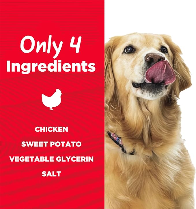 Country Kitchen Chicken & Sweet Potato Jerky Tender Dog Treats, Made with Real Chicken, High Protein, Low Fat, No Artificial Colors, 16 oz