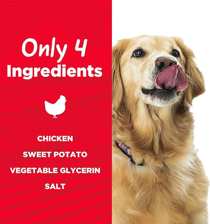 Country Kitchen Chicken & Sweet Potato Jerky Tender Dog Treats, Made with Real Chicken, High Protein, Low Fat, No Artificial Colors, 16 oz