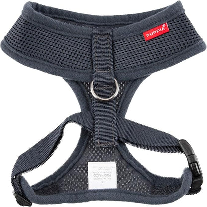 Authentic Puppia Soft Harness, Grey, XX-Large