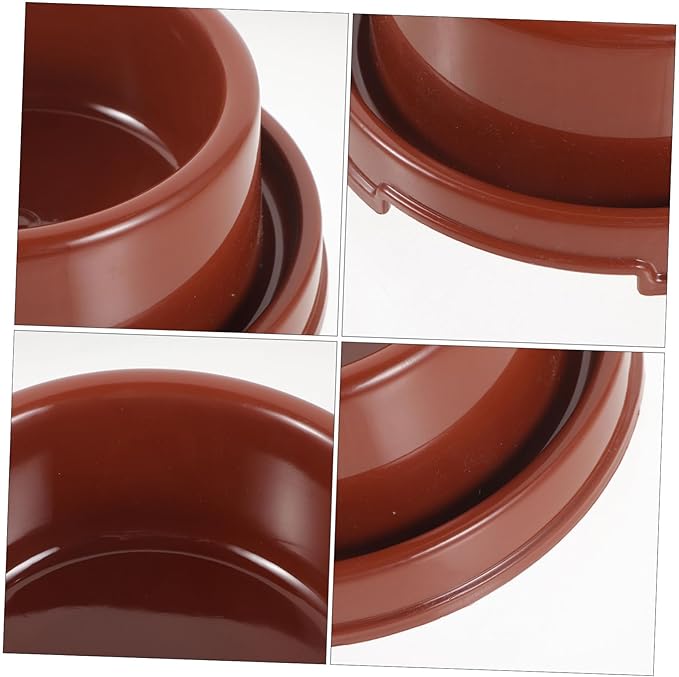 Colorful Round PET Bowl for Dogs and Cats Proof PP Material Fixed Non-Slip Dog Feeding Bowl 1.5L Water and Food Feeder for PET Supplies