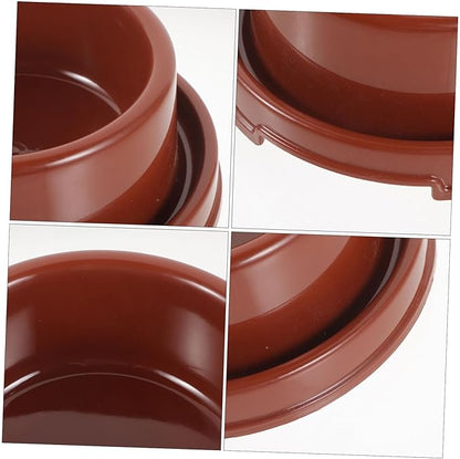 Colorful Round PET Bowl for Dogs and Cats Proof PP Material Fixed Non-Slip Dog Feeding Bowl 1.5L Water and Food Feeder for PET Supplies