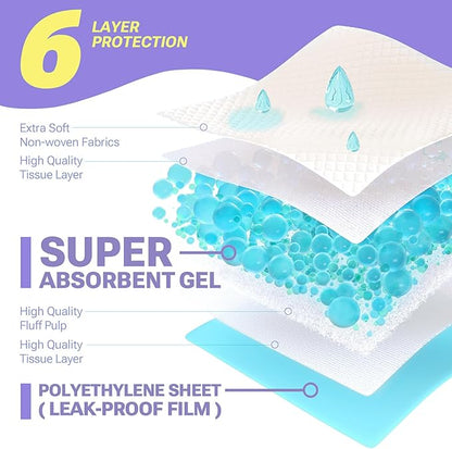 CLEAN SPACES Lavender Scented Puppy Pads 100 Count, Super Absorbent Disposable Pee Pads for Dogs That Neutralize Odor, Wee Wee Pads / Potty Training Pads 22"x22"