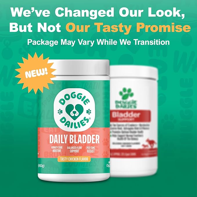 Doggie Dailies Cranberry Supplement for Dogs - Urinary Tract, Bladder & Kidney Support - Cranberry with Marshmallow Root, Licorice Root & Apple Cider Vinegar (Chicken) 225 Soft Chews