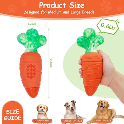 BoYoYo Tough Dog Toys for Aggressive Chewers with Squeaky, Indestructible Dog Chew Toys for Medium and Large Breeds to Keep Them Busy, Interactive Durable Dog Toy