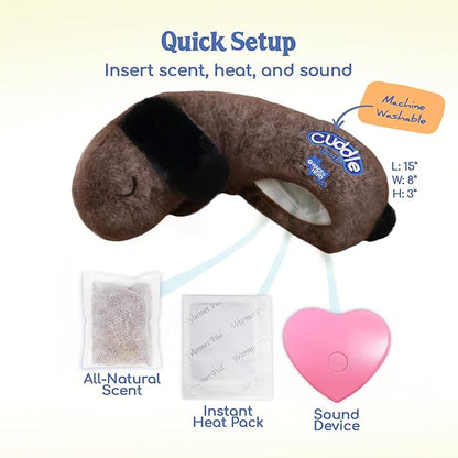 Race&Herd CuddleBun Heartbeat Puppy Toy Sleep Aid - Heartbeat Dog Toy, Dog Heartbeat Toy for Puppy Must Haves for Separation Pet Anxiety Relief Puppy Calming Aid, Dog Toys Behavioral Training (Cocoa)