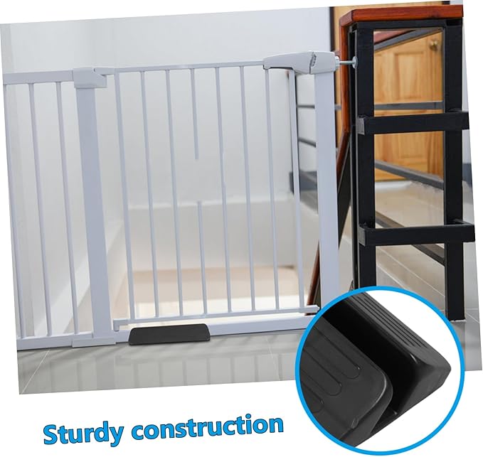 UPKOCH Pet Gate Kick Plate Kick Safety Door Guardrail for Indoor Use Easy Installation Versatile Barrier for Dogs and Cats Black