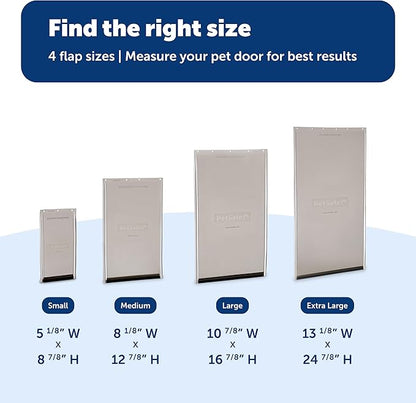PetSafe Original Replacement Flap - Doggie Door Vinyl Replacement Flap for Sliding Glass Pet Door - Durable & Made with Non-Toxic Materials - 8 7/8" H x 5 1/8" W - Large