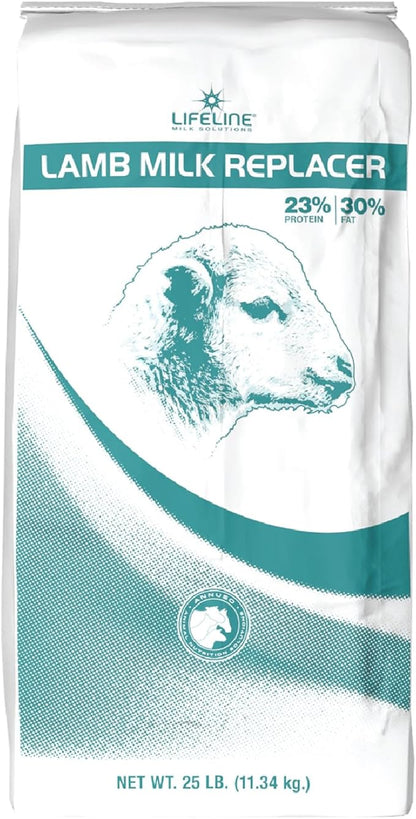 ANNUSO LIFELINE Lamb Plus+ Milk Replacer, 25lb Bag - 23% Protein & 30% Fat - Enhanced with LifePulse for Added Support - Encourages Immune, Digestive & Respiratory Health - Easy-Mix Powder