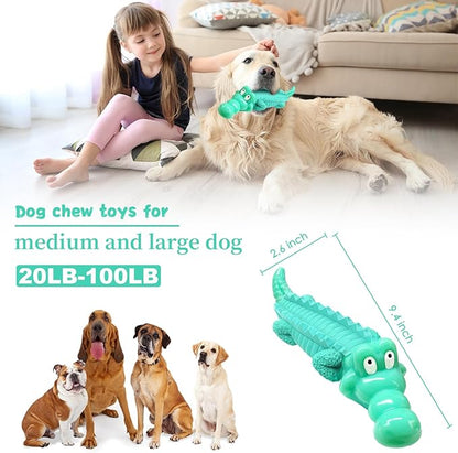 Fuufome Large Dog Chew Toys for Aggressive Chewers： Almost Indestructible Dog Toy to Keep Them Busy & Reduce Boredom-Gift Toys for Small Medium, Large Breed