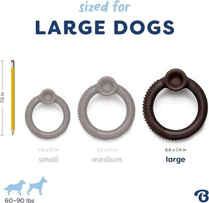 Benebone Ring Durable Dog Chew Toy for Aggressive Chewers – Limited Edition Blueberry Flavor, Large