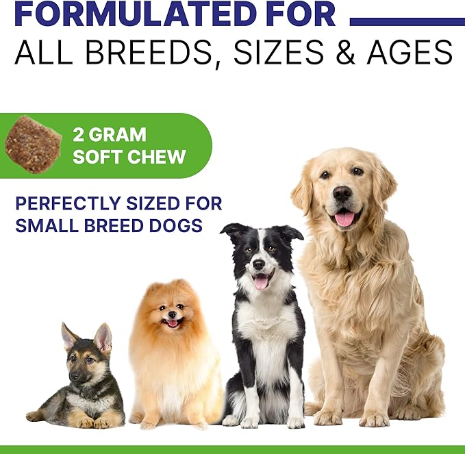 Advanced Hemp Calming Treats for Dogs - Anxiety Relief Calming Chews - Separation Aid - Stress Relief During Fireworks, Storms, Thunder - Aggressive Behavior, Barking - Made in USA - 240Ct