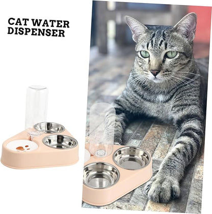 BESPORTBLE Automatic Dog Water Bowl Stainless Steel Pet Food Bowls Pet Feeding Bottle