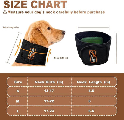 Dog Neck Brace with Hot/Cold Compress, Cervical Spine Support Collar for Dogs with IVDD, Neck Pain, Injury & Post-Surgery Recovery(M)