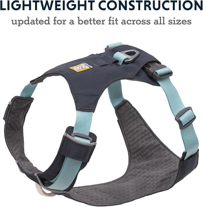 Ruffwear, Hi & Light, Everyday Lightweight Dog Harness, Trail Running, Walking, Hiking, All-Day Wear, Basalt Gray, X-Small