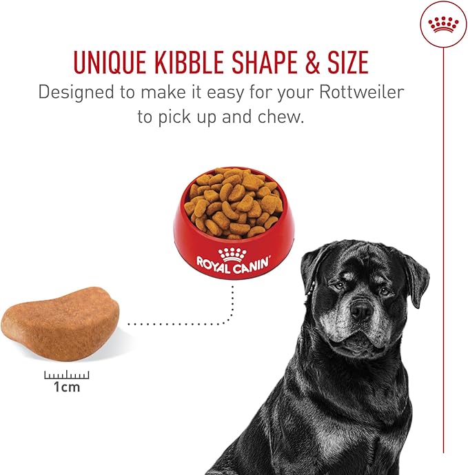 Royal Canin Breed Health Nutrition Rottweiler Adult Dry Dog Food, 30 lb Bag